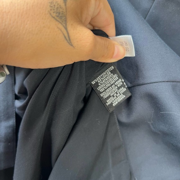 Vintage DS Lab Navy Blue Pencil Skirt Size 6 - Picture 8 of 9